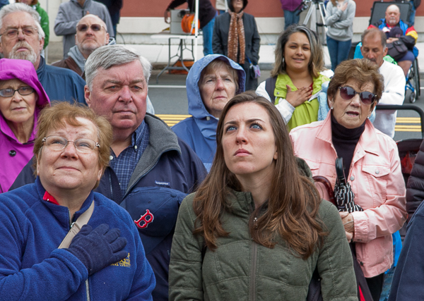 People at a ceremony