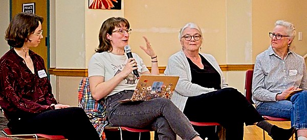 Four seated woman